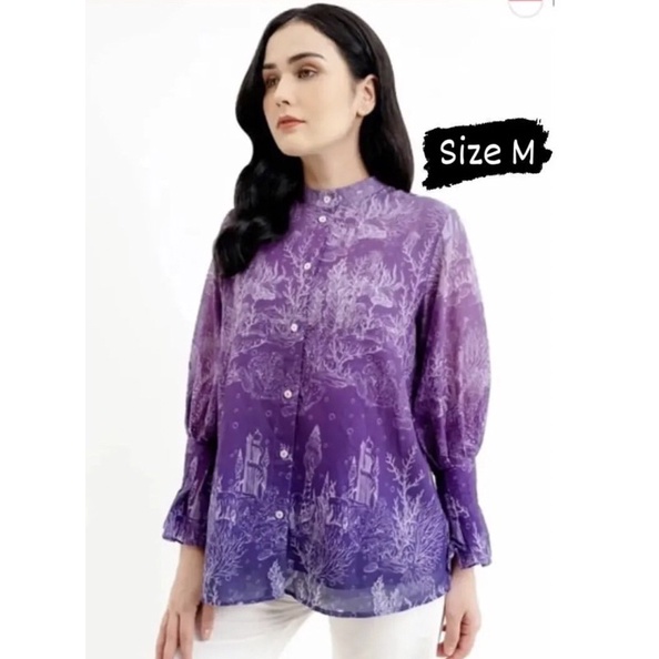 el mar minorca shirt with puff sleeve