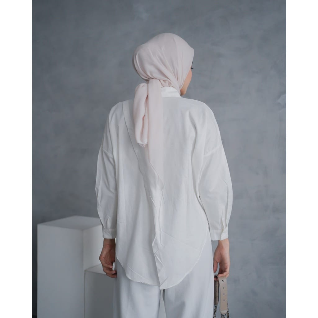 BEFAST - ZEC OOTD Wanita Kemeja SHIA / Sita Top RAYON DIAMOND /  Fashion Wanita Kerja / Kemeja Polos Lengan Panjang Formal / Terbaru 2022 / Kemeja Ke Kampus / Kem Wanita Remaja Casual / Termurah