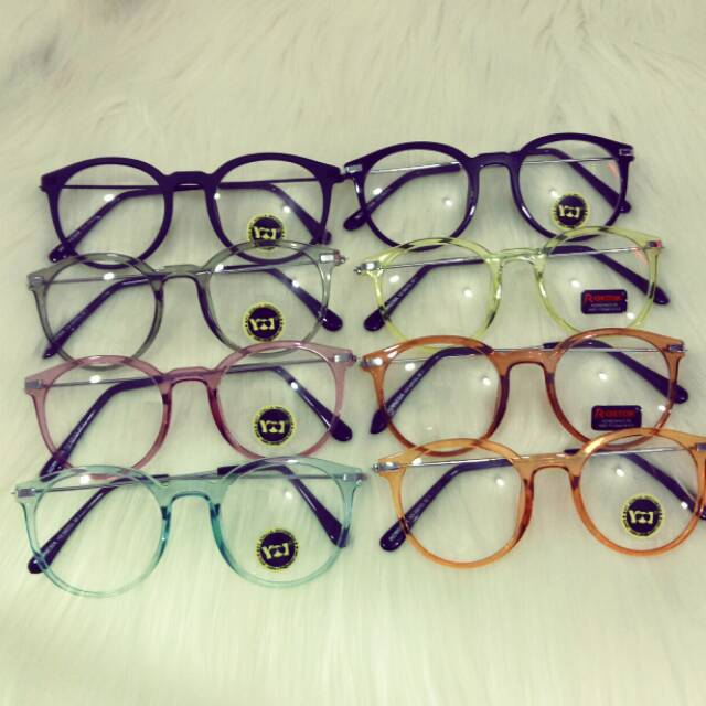 Kacamata bening / frame kacamata bening tangkai besi / kacamata frame unisex termurah
