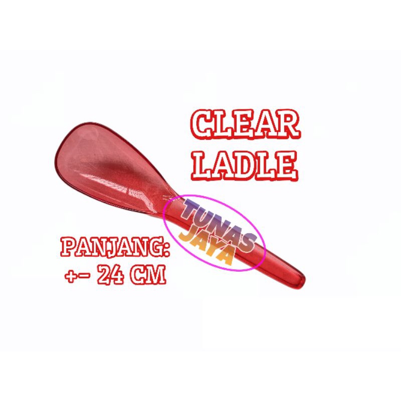 CLEAR LADLE TUPPERWARE