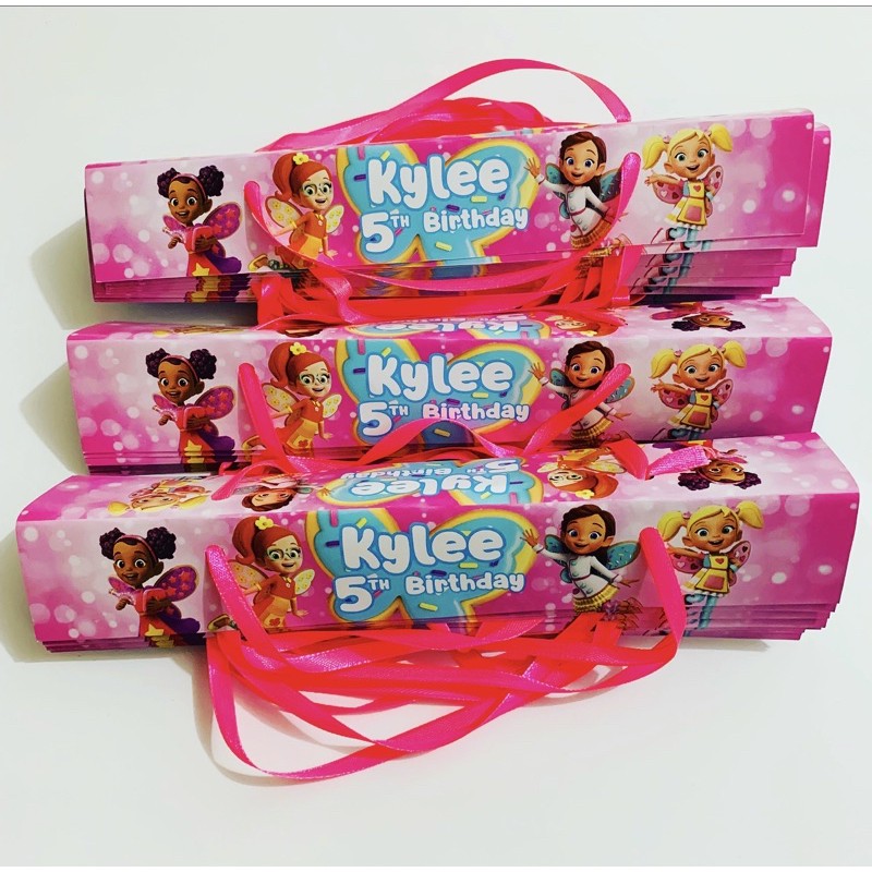 

Butterbean Cafe Label Snack Goodiebag Birthday / Kantong Snack Ulang Tahun / Hampers