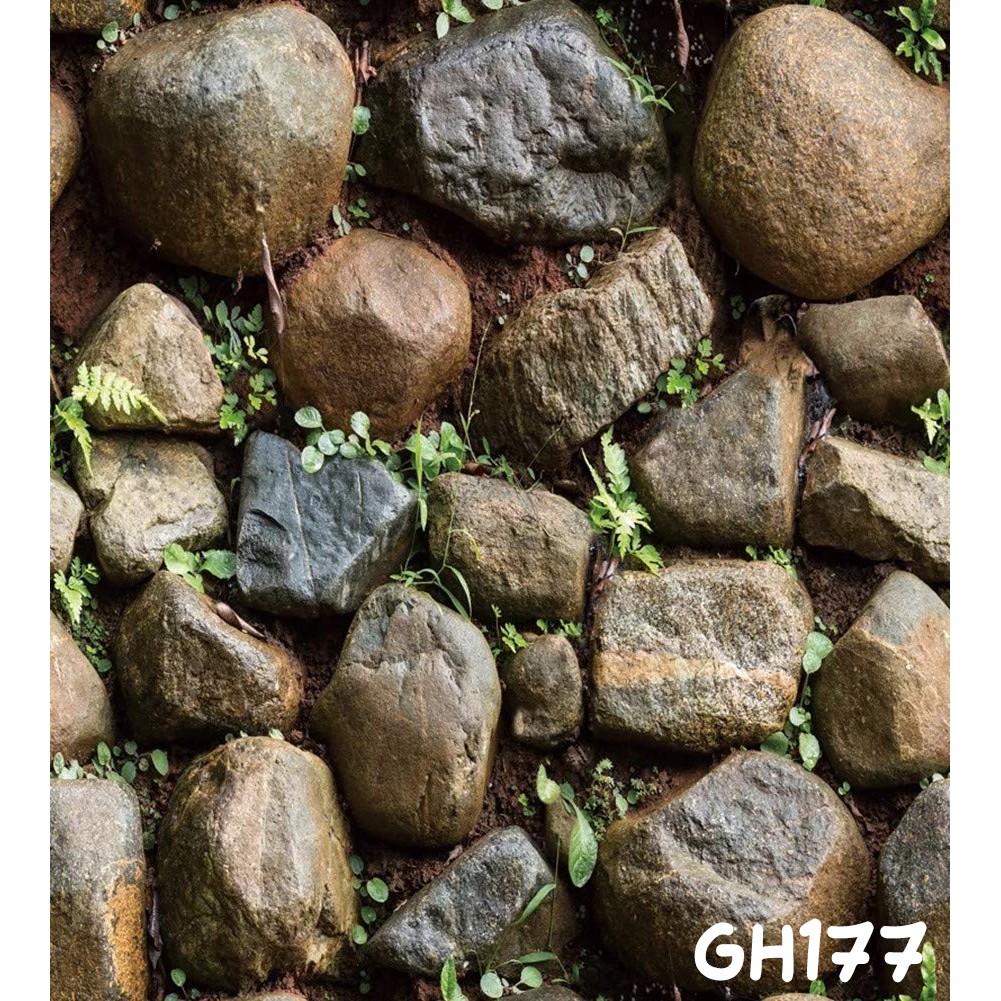 Wallpaper Dinding Motif 3D Kotak Polkadot Segetiga Ukuran 45Cm X 10M-GH177