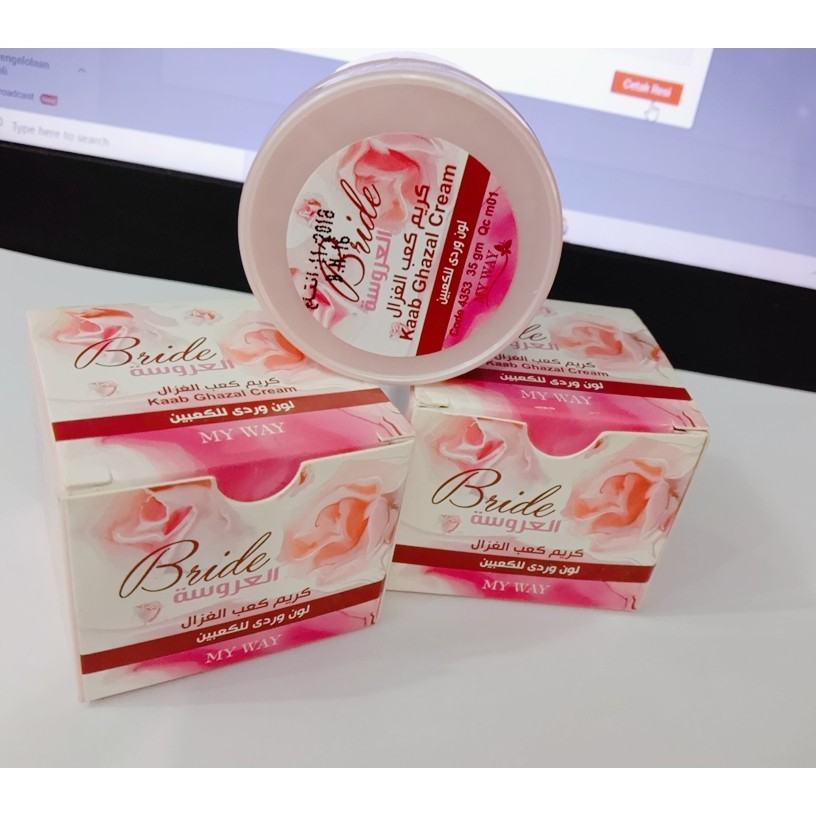 The bride  pencerah tubuh dan pengharum tubuh/perwatan kaki/penghalus rambut moisturizing skin