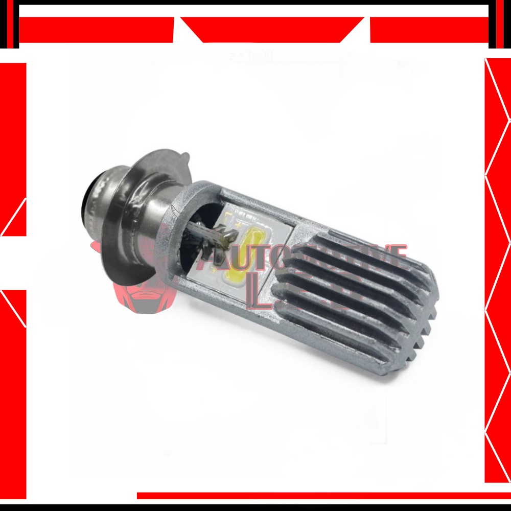 LAMPU DEPAN MOTOR LED H6 COB 2 MATA MERK ICC ORIGINAL LAMPU MOTOR H6 2 MATA LED GRIGI-2