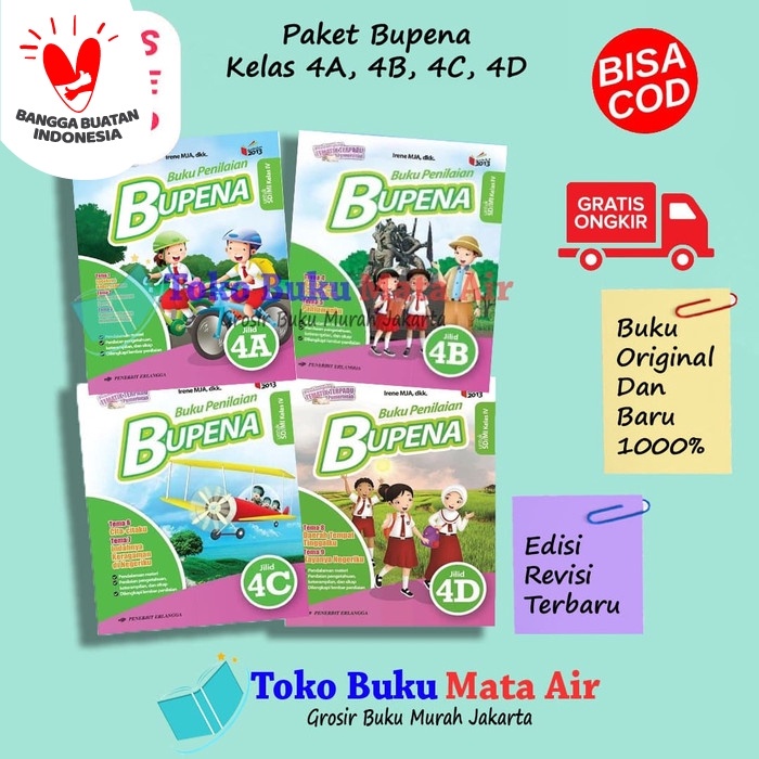 

❤BISA COD❤ BEST SELLER PAKET LENGKAP BUPENA 4A, 4B, 4C & 4D ERLANGGA