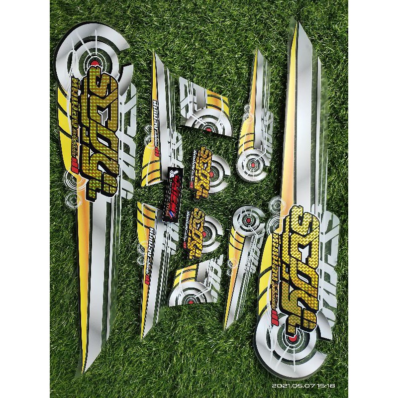 STRIPING TRANSPARAN SCOOPY NEW HOLOGRAM GOLD