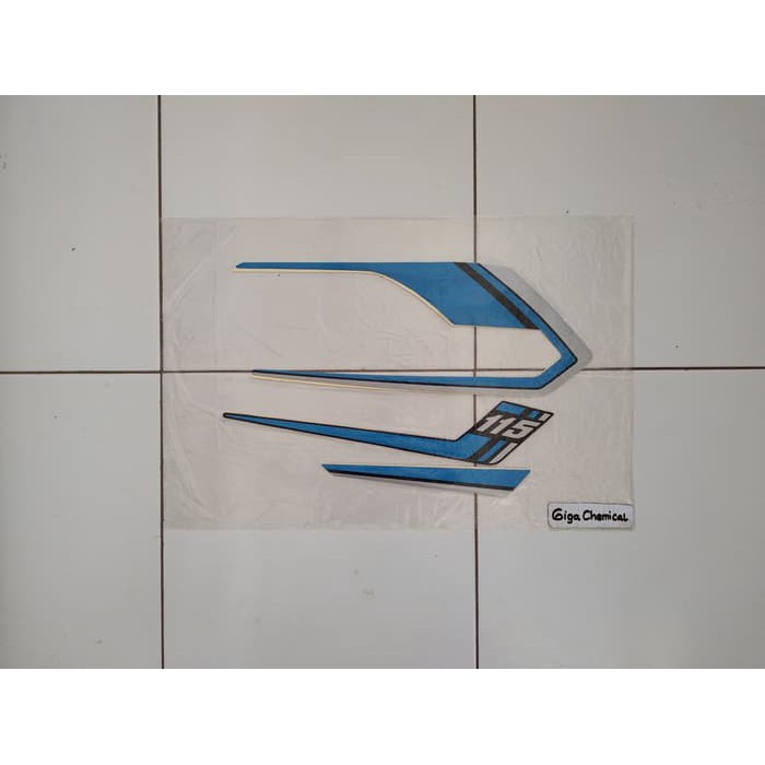 Striping Sticker Yamaha RX special 1988 1989 Hitam Lis Biru