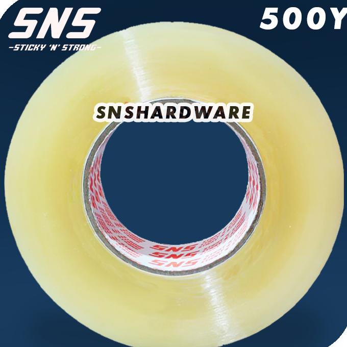 

(BISA COD) LAKBAN 500YARD 300METER BENING COKLAT SNS STICKY N STRONG KUALITAS DAI NEW Kode 800