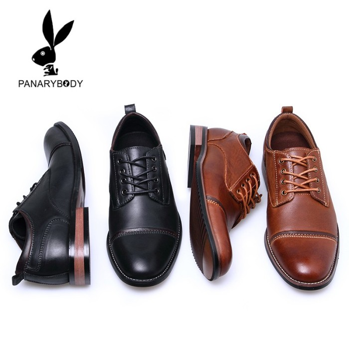 Sepatu Casual Pria Kulit asli Trendy Original Branded - Cokelat, 39