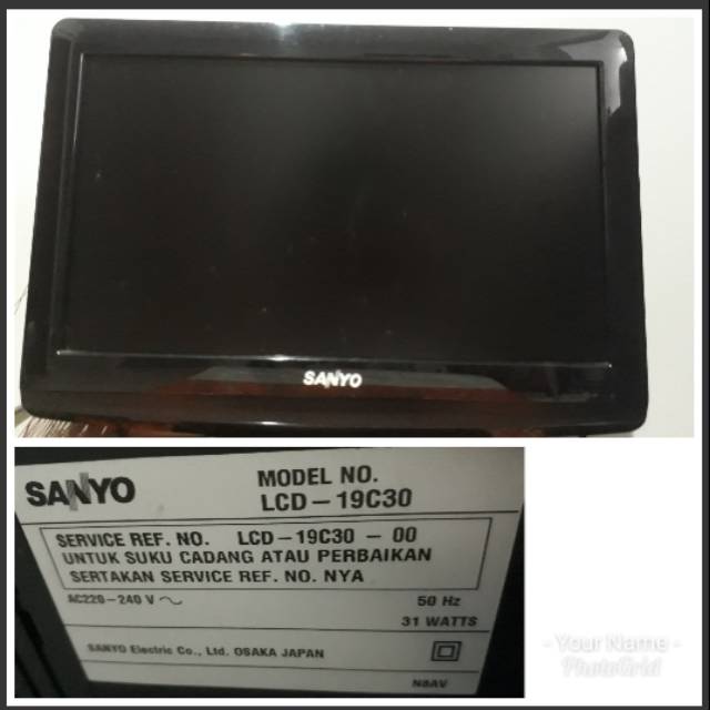 Diskon Murah Tv Lcd 19 Inch Sanyo 19c30 Second Shopee Indonesia