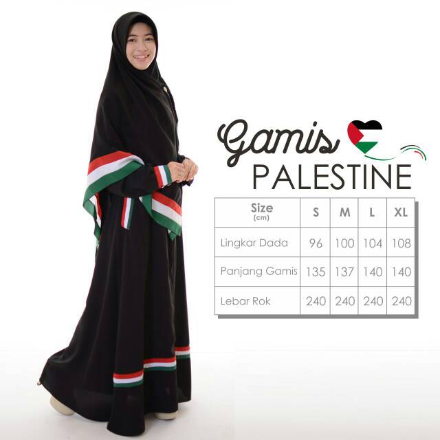 30 Ide Keren Gamis  Palestina  Shopee Rise Upon Stars