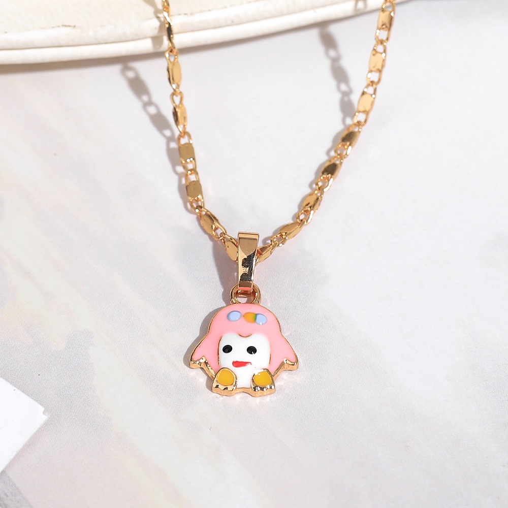 Aksesoris anak set perhiasan anak titanium anti karat kalung gelang wanita anting titanium anti karat cincin murah  D426