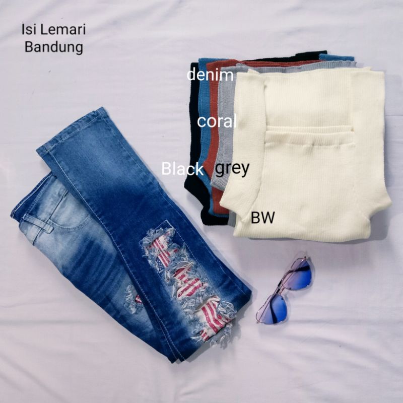 Tank Top Rajut Wanita | Korean Knit Tank Top | Tank Top Wanita Square Neck | Style Korea | Tank Top-1