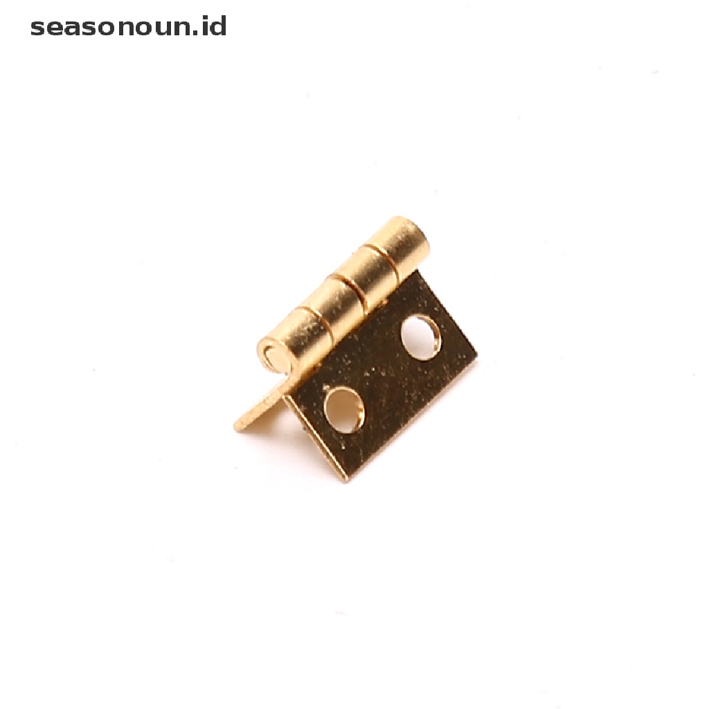 (seasonoun) 20pcs Engsel Mini Bahan Metal Untuk Furniture Rumah Boneka 1 / 12