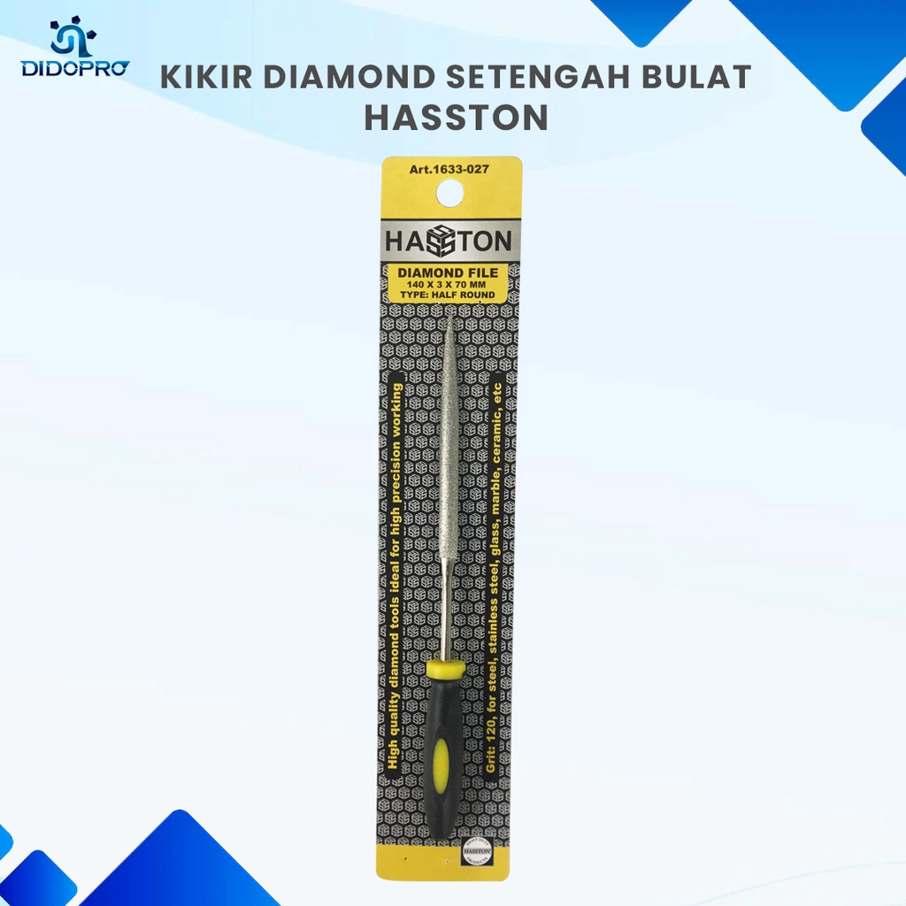 Kikir Diamond / Kikir Intan Setengah Bulat HASSTON PROHEX 1633-027 Half 140x3x70