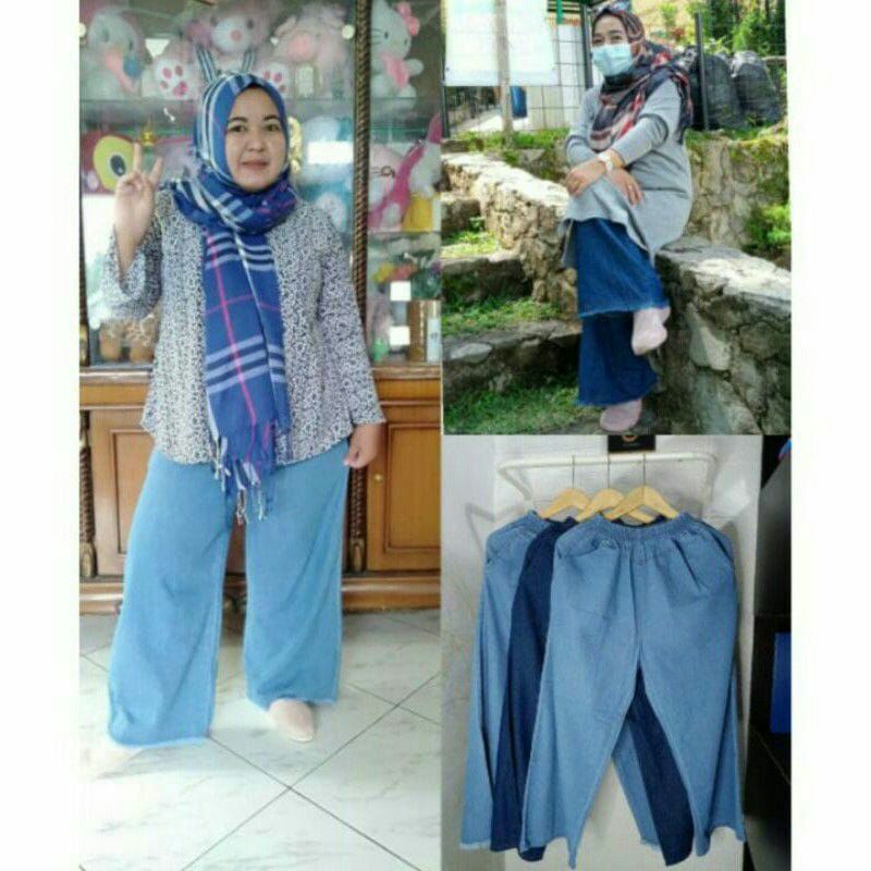 JUMBO BiG SIS celana jeans wanita//KULOT// RAWIS// BEGYPANTS