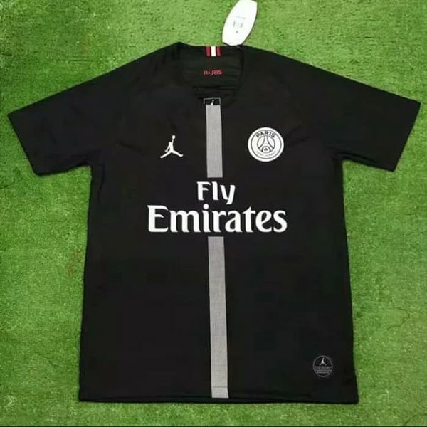 TERLARISS  JERSEY BOLA PSG 3RD JORDAN HITAM 2018-2019 GRADE ORI  Termurah