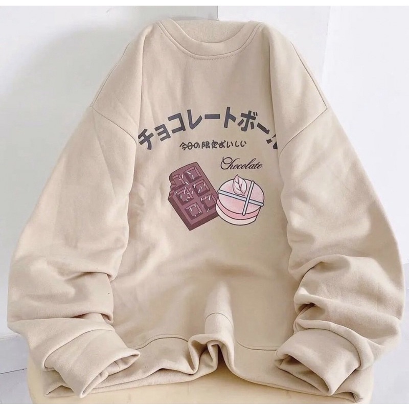 Sweater Wanita COD Oversize XXL  Crewneck Unisex Jaket Couple Baju Terbaru Swater Polos Couple Hoodi