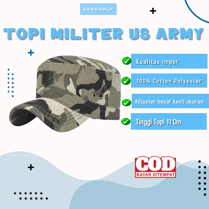 TOPI KOMANDO Military Hats Caps impor Topi Militer Us Army dan Army