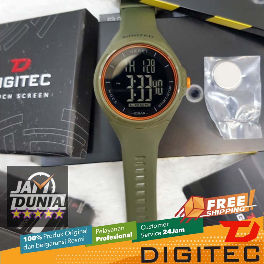 JAM TANGAN DIGITEC ORIGINAL - RS DIGITEC DS-8086T GR DS8086 JAM DIGITEC 8086 JAM TANGAN PRIA TR