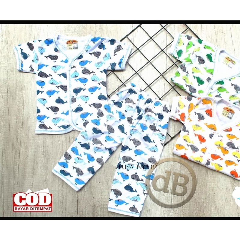 Setelan Baju Bayi Baru Lahir Bahan Katun SNI Halus Lembut Baju Bayi Newborn Baby Murah Grosir