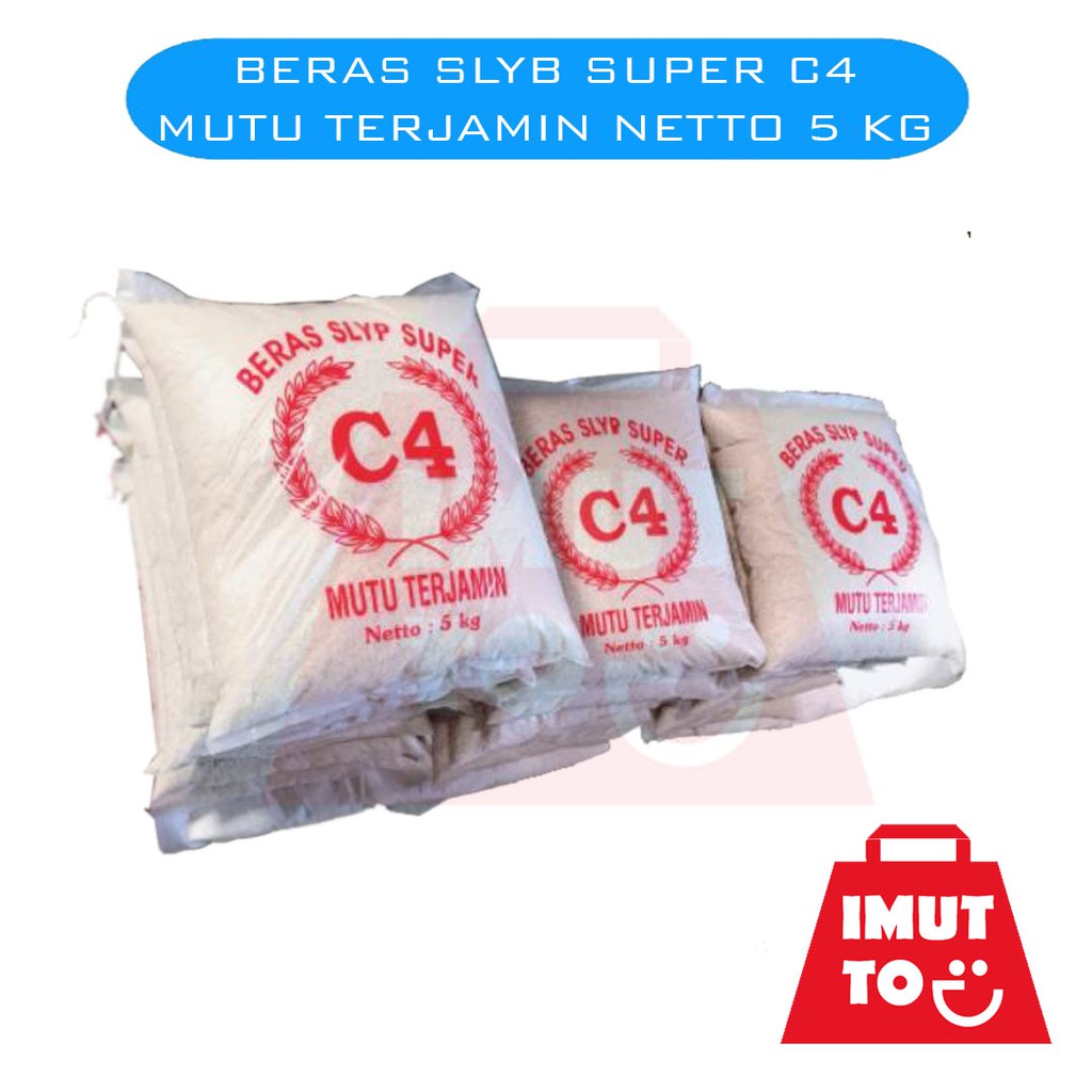 

IMUTTO BERAS C4 SLYP SUPER JAMINAN MUTU TERJAMIN NETTO : 5 KG KILO GRAM MURAH PROMO BERKUALITAS TERMURAH