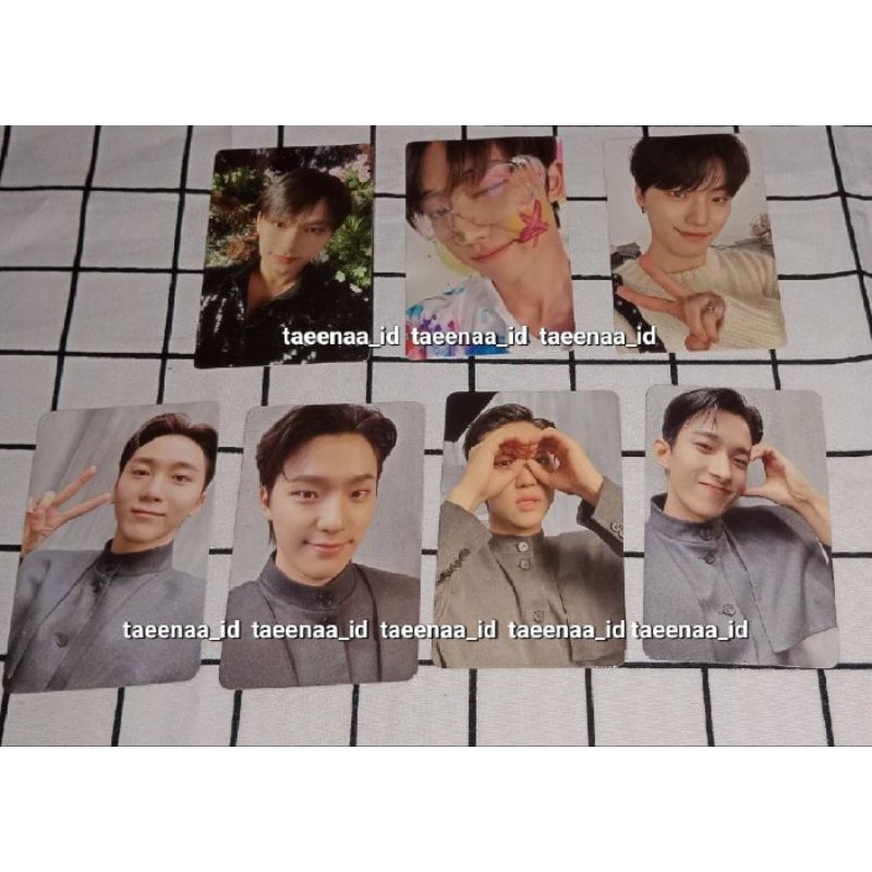 Photocard seventeen face the sun : carat ver & control ver || Jun, Seungkwan, DK, Dino, The8