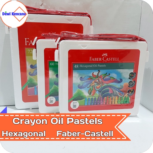 

Crayon Oil Pastels Hexagonal 48 - Hexagonal 60 - Hexagonal 72 Faber Castell