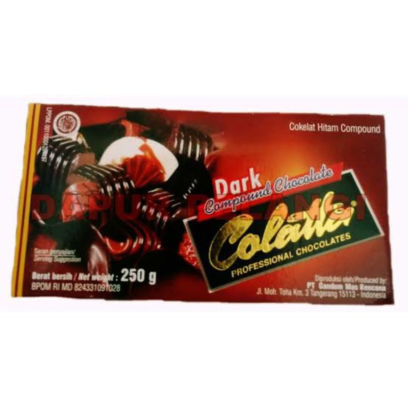 

COLATTA DARK CHOCOLATE 250 gr