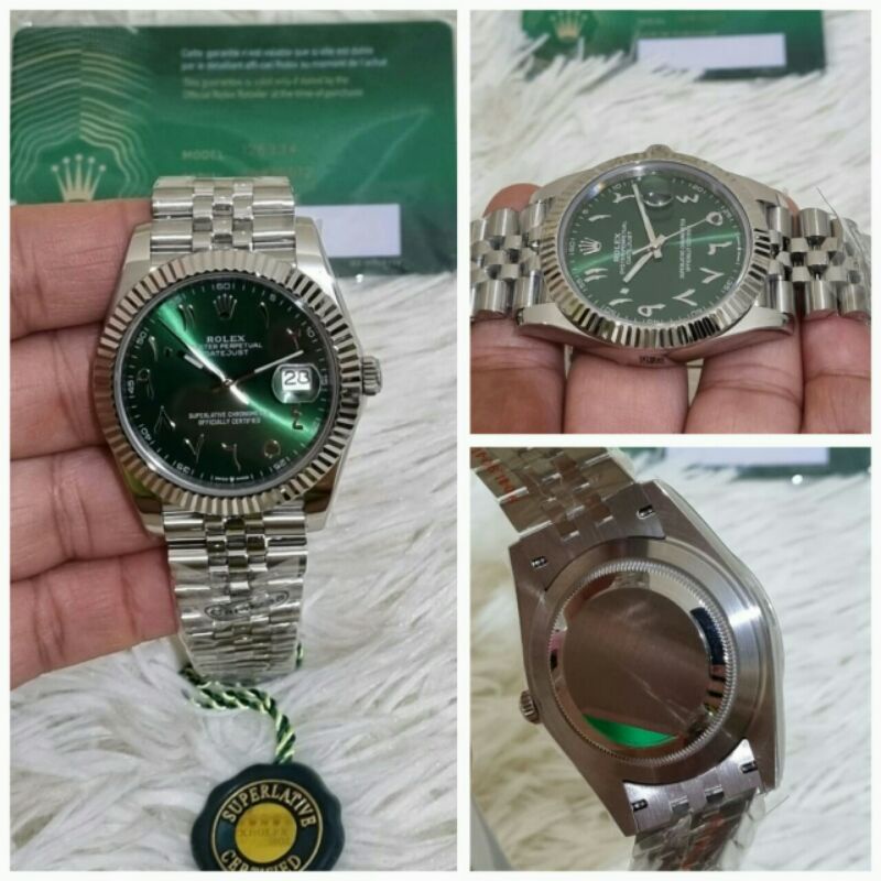 jam tangan pria rolex datejust automatic mesin swiss stainless kualitas original