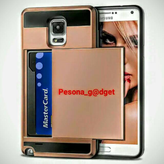 Casing hybrid dompet kartu iphone 6+