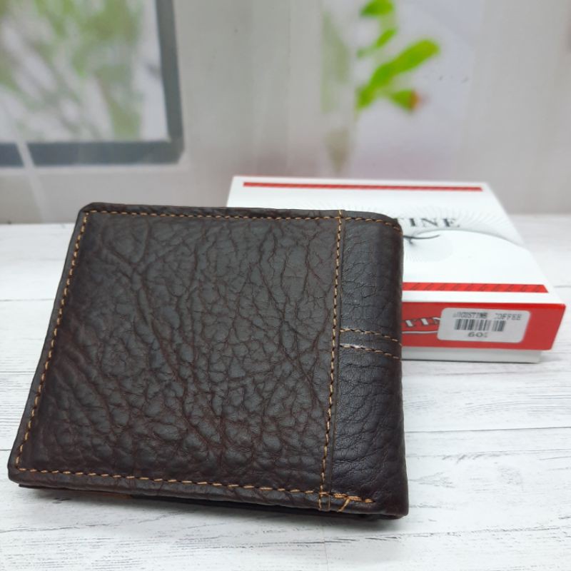 Dompet Kulit Augustine Variasi A602. Dompet kulit sambung. Dompet Kulit asli.