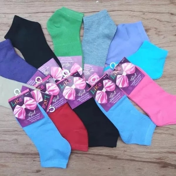 ( 3 Pasang ) Kaos Kaki Wanita/Cewek Semata Kaki Warna POLOS MURAH | LIKE