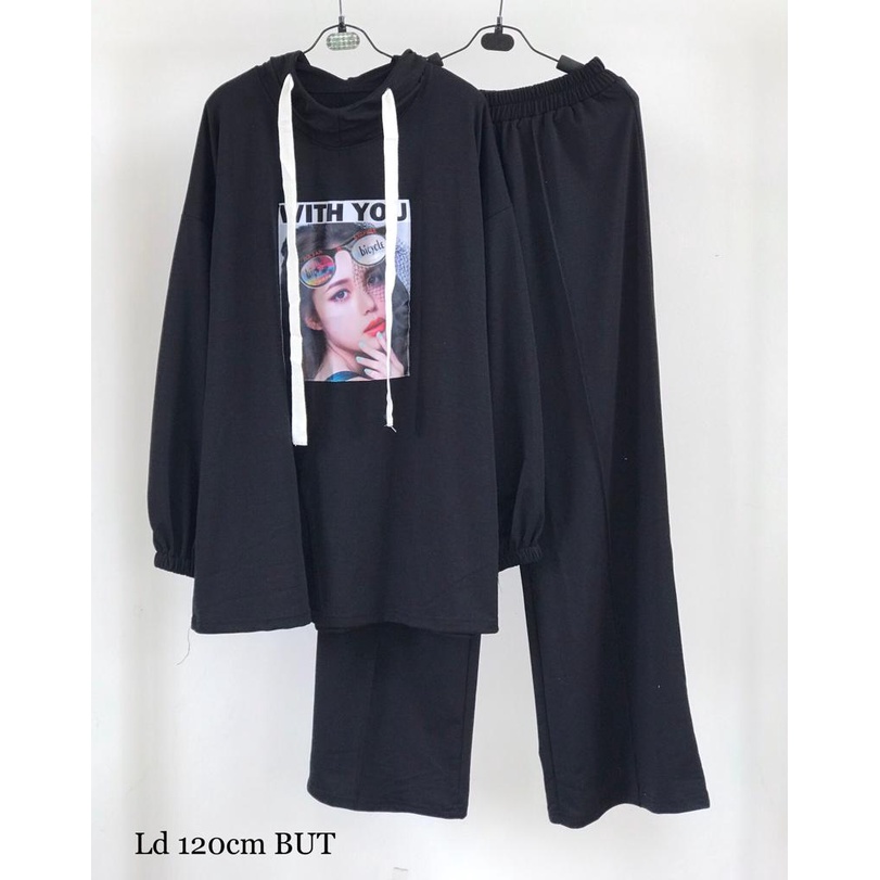 SETELAN SWEATER HOODIE WY IMPORT BUT