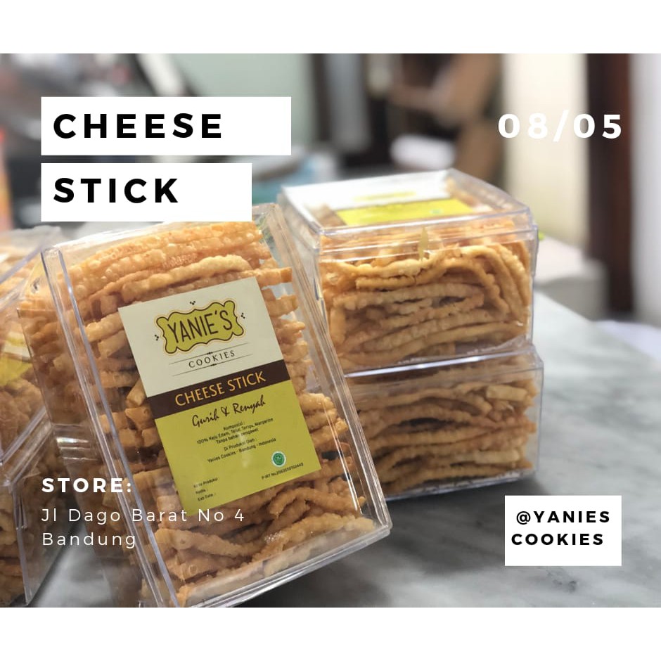 

Cheese stick YaniesCookies - Sensasi Gurih dan kres kres full keju Edam tanpa bahan pengawet