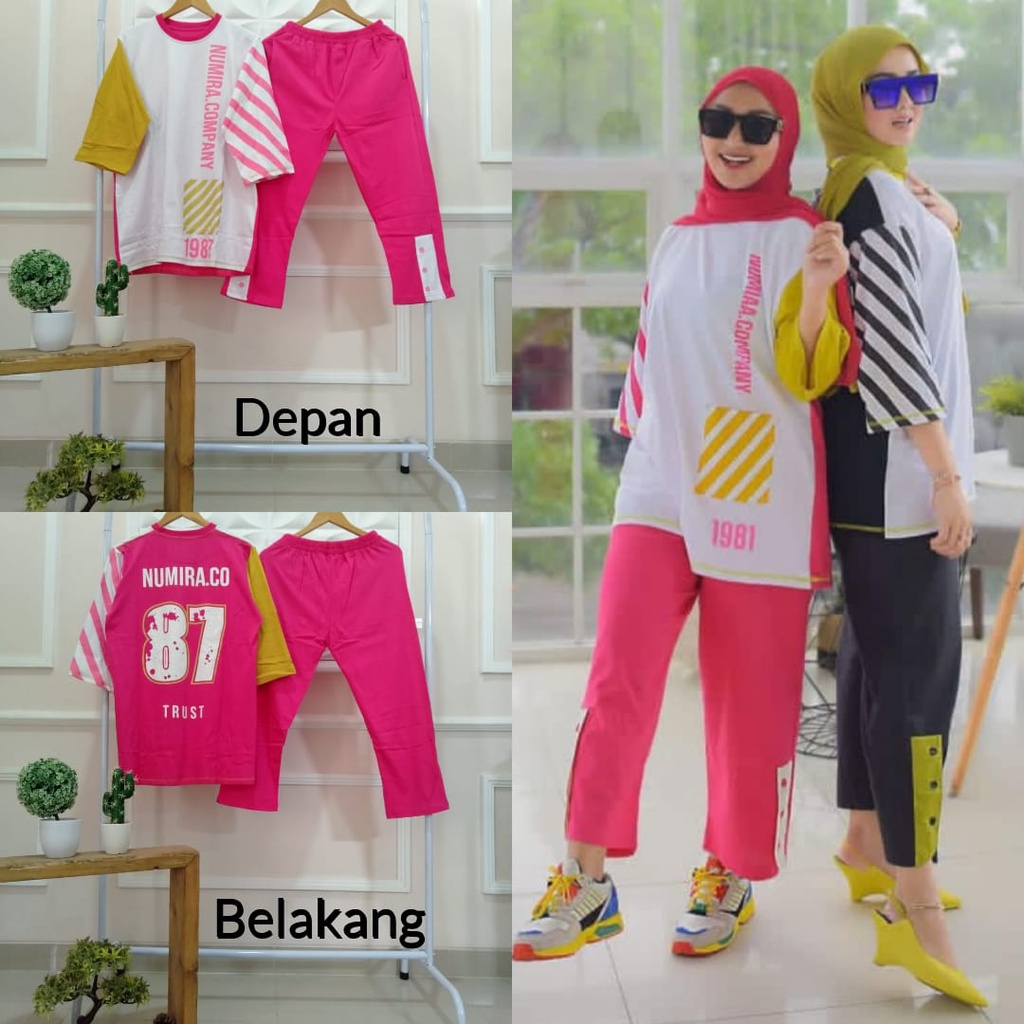 TERBARU SETELAN MODEL NUMIA COMBED ORI JUMBO KEKINIAN BEST SELLER // SET GOWES WANITA // SETCEL WANITA JUMBO