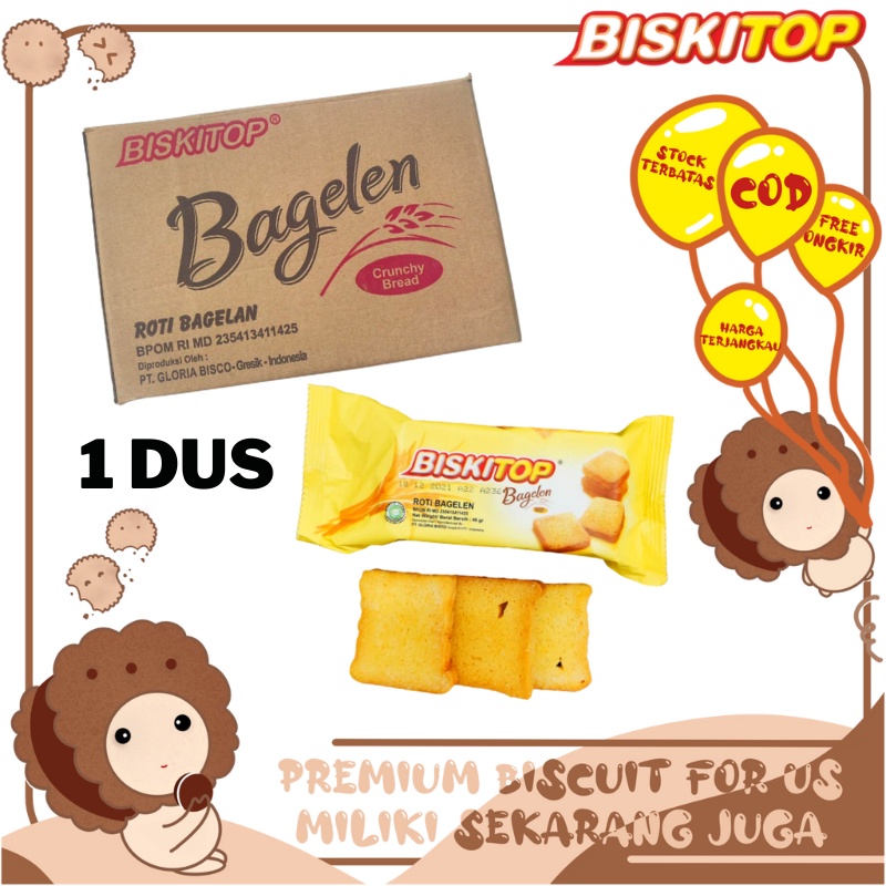 

BISKITOP - BAGELEN 2KG (1 DUS) Biskuit Kue Kering Anak Dewasa Enak Renyah Biscuit Rasa Manis Lezat