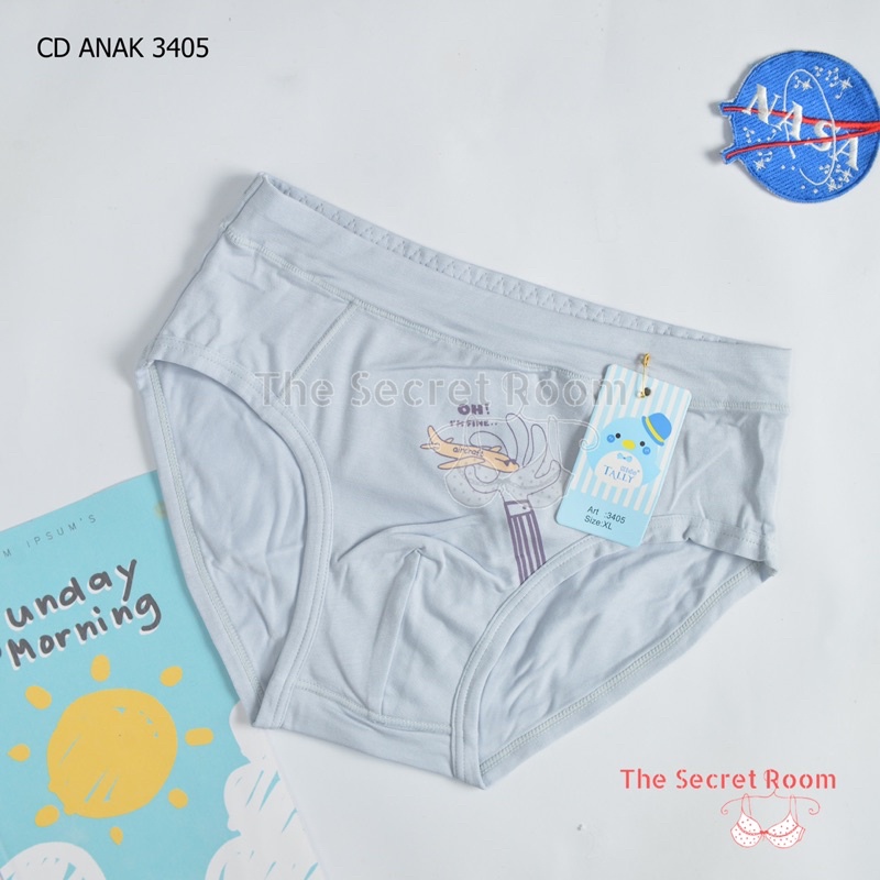 TALLY KIDS BOY 3405 | CD CELANA DALAM ANAK COWOK LAKI-LAKI SEGITIGA | BAHAN KATUN I SIZE M - XXL