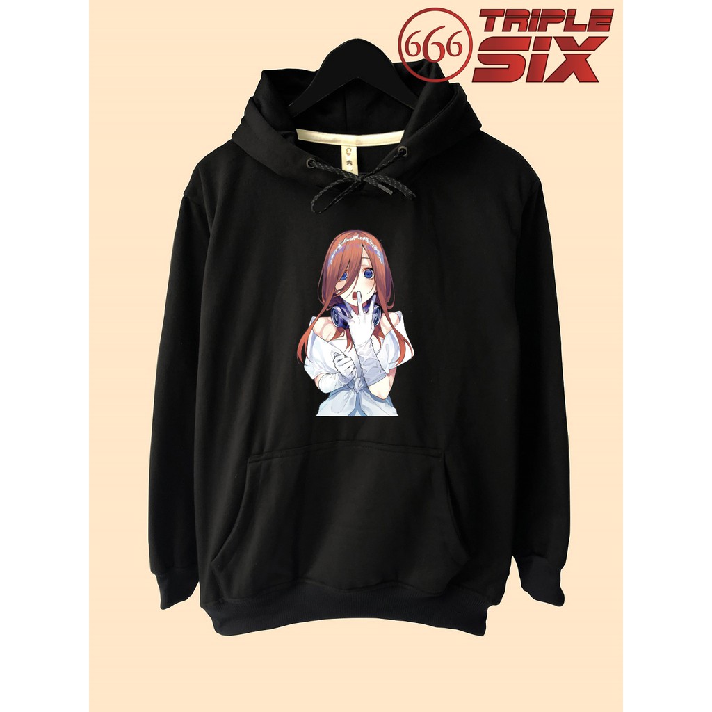 Jaket Hoodie Anime Nakano Miku 5 toubun no Hanayome