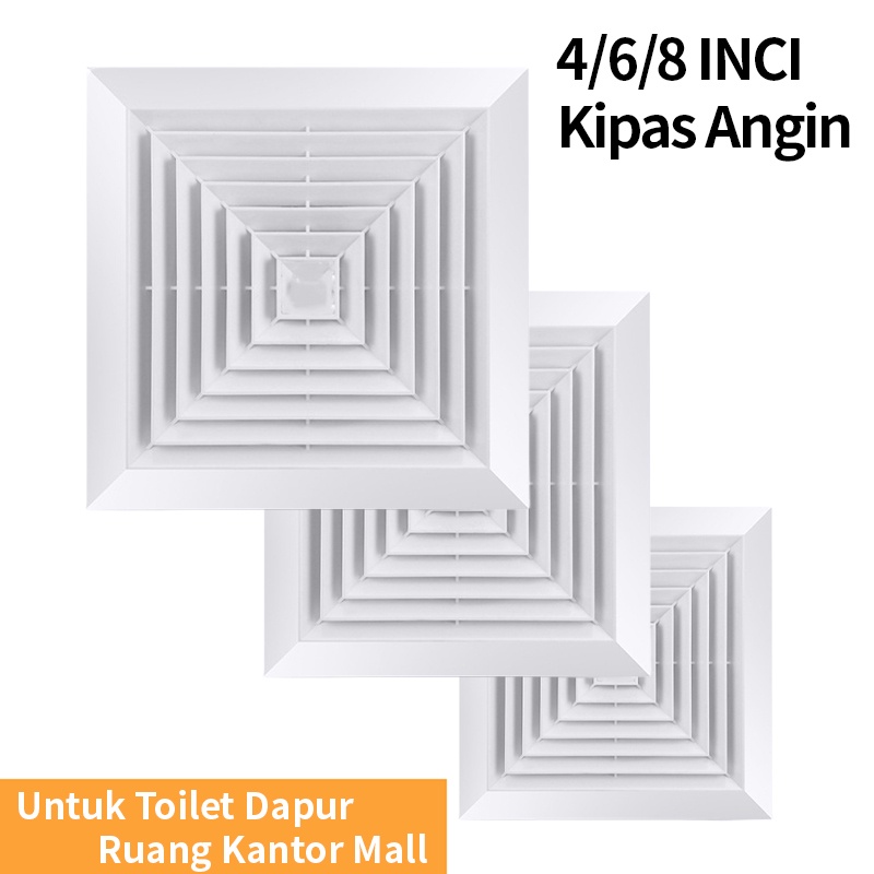 12 inch Exhaust Fan Ceiling Plafon Exhaust Fan / Kipas Angin 10/8 Inch