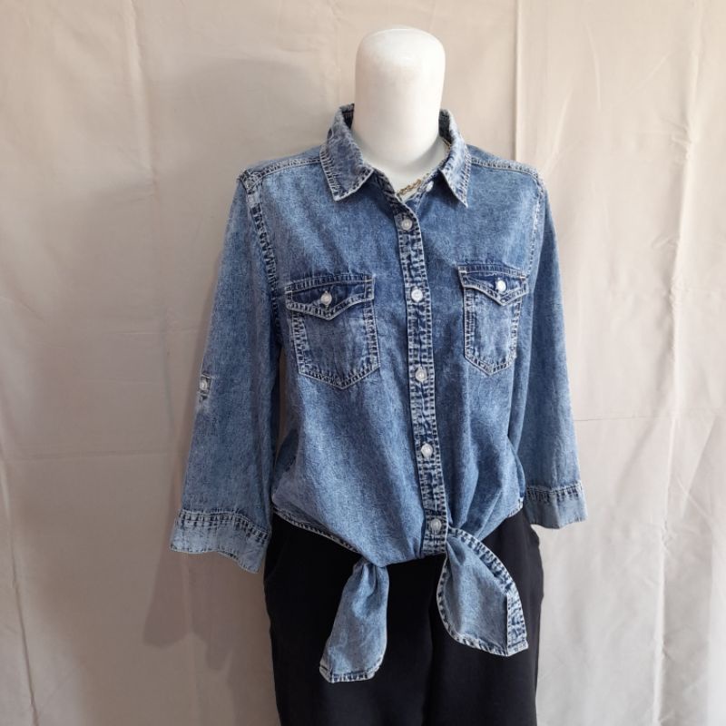 kemeja denim colza
