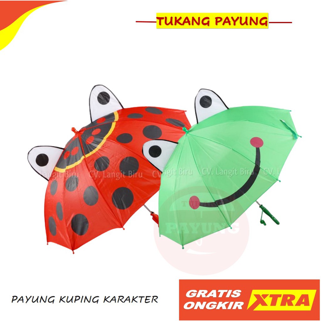 payung lipat anak laki perempuan karakter