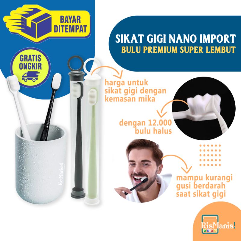 ULTRA-FINE BRISTLE TOOTHBRUSH - Sikat Gigi Micro Nano Teknologi Jepang 12000 Bulu Super Halus Lembut