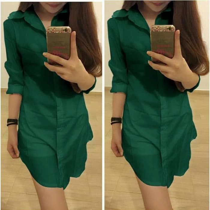 READY [Tunik Madona Green BC]Tunik wanita twiscone Green