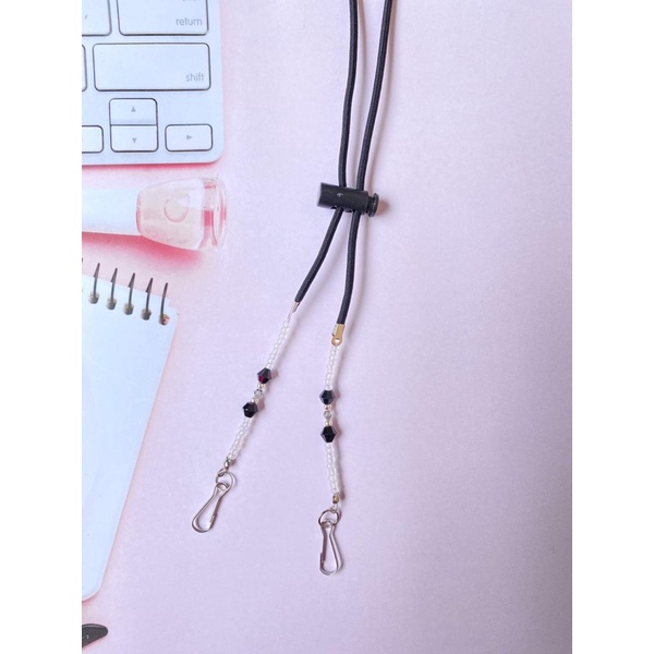 Konektor Masker Strap Mask 2in1 Mutiara Kristal-KSM 24