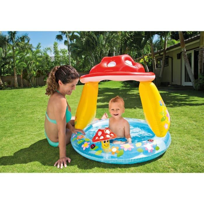 Intex 57407 - Kolam Renang Mushroom Baby Pool 102cm x 89cm