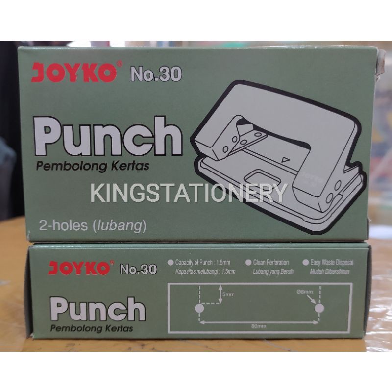 

[ PCS ] Pembolong kertas / Punch Joyko No 30 (kirim warna tergantung stock)