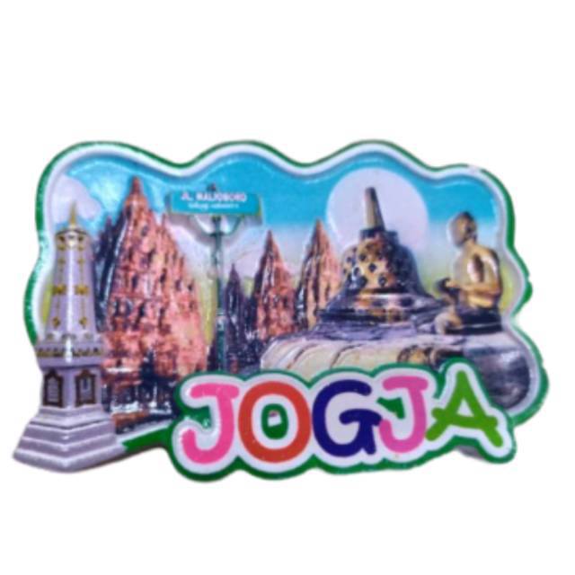 (BISA COD) MAGNET KULKAS TUGU JOGJA CANDI PRAMBANAN DAN BOROBUDUR 6x3 cm BAHAN FIBERGLASS