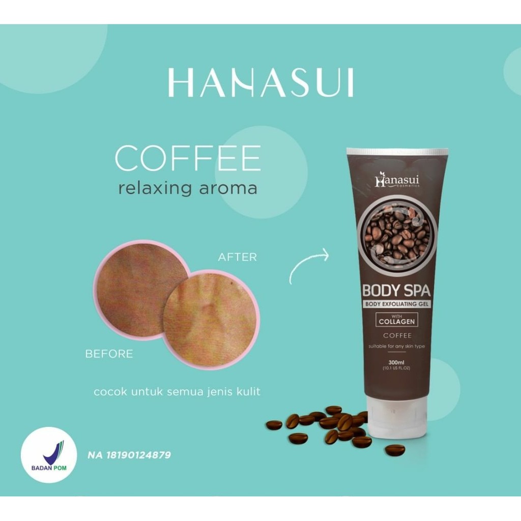 HANASUI BODY SPA Body Exfoliating Gel With Collagen 300ml