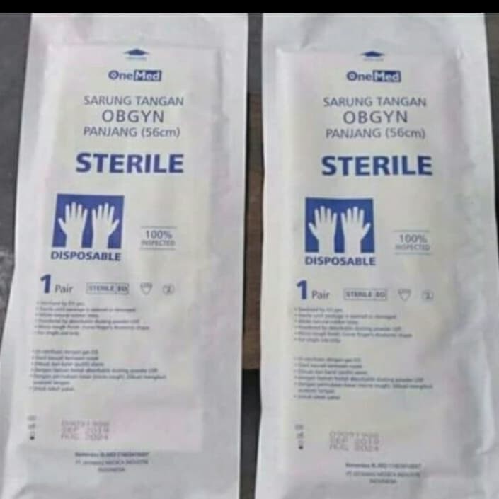 Sarung Tangan Medis Sterile OBGYN ONEMED - Kemenkes RI